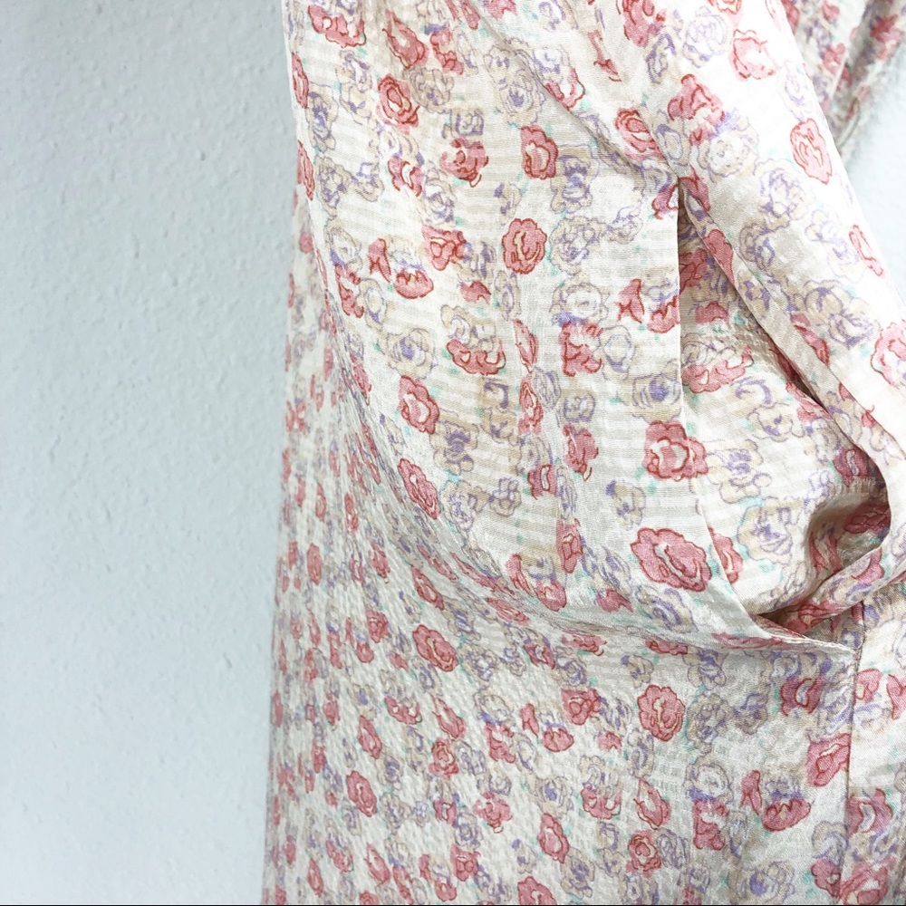 Anthropologie | 100% Silk Tiered Floral Tank Dress - Picture 7 of 7